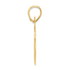 14k Polished Block Number 85 Pendant