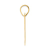 14k Polished Block Number 87 Pendant