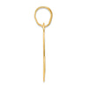 14k Polished Block Number 92 Pendant