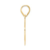 14k Polished Block Number 98 Pendant