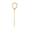 14k Polished Block Number 99 Pendant