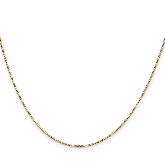 14K 28 inch .7mm Box with Lobster Clasp Chain