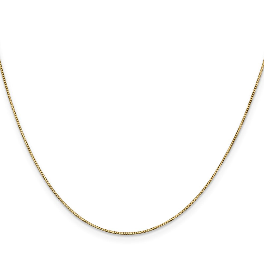 14K 28 inch .7mm Box with Lobster Clasp Chain