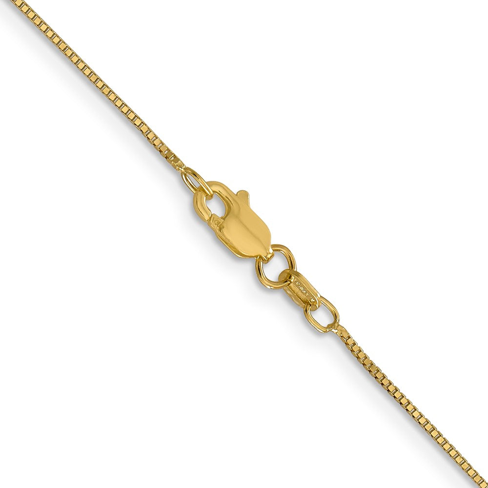 14K 20 inch .7mm Box with Lobster Clasp Chain