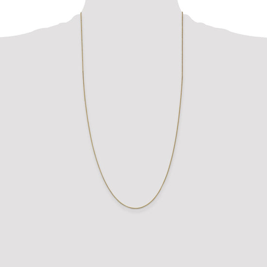 14K 28 inch .7mm Box with Lobster Clasp Chain