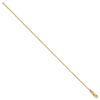 14K 7 inch .7mm Box with Lobster Clasp Bracelet