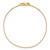 14K 7 inch .7mm Box with Lobster Clasp Bracelet