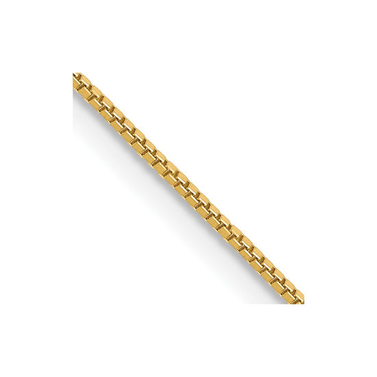 14K 24 inch .7mm Box with Lobster Clasp Chain