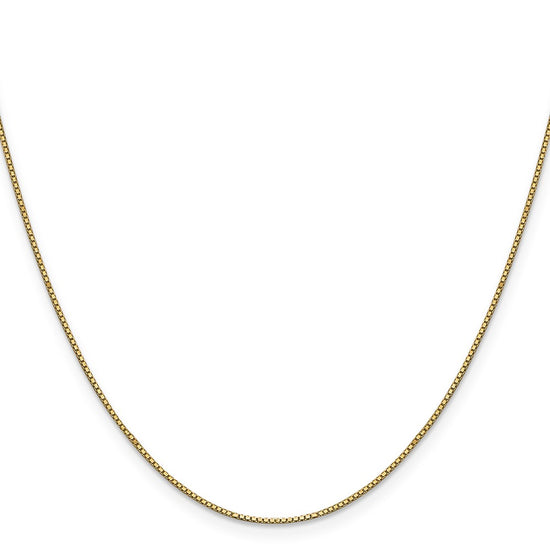 14K 30 inch .9mm Box with Lobster Clasp Chain
