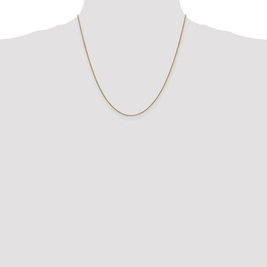 14K 20 inch .9mm Box with Lobster Clasp Chain