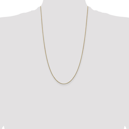 14K 26 inch .9mm Box with Lobster Clasp Chain