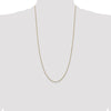 14K 28 inch .9mm Box with Lobster Clasp Chain