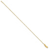 14K 8 inch .9mm Box with Lobster Clasp Bracelet