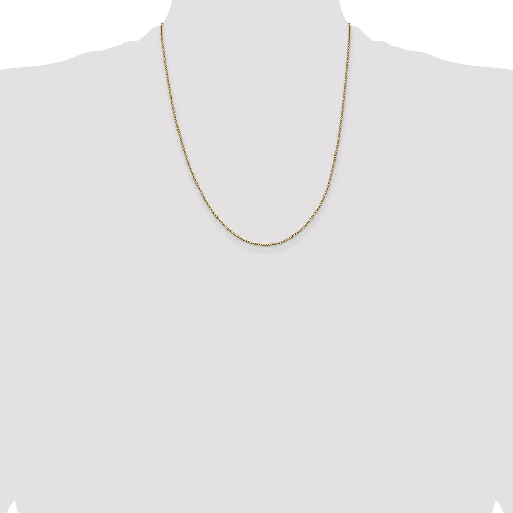 14K 22 inch .95mm Box with Lobster Clasp Chain