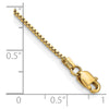 14K 8 inch .95mm Box with Lobster Clasp Bracelet