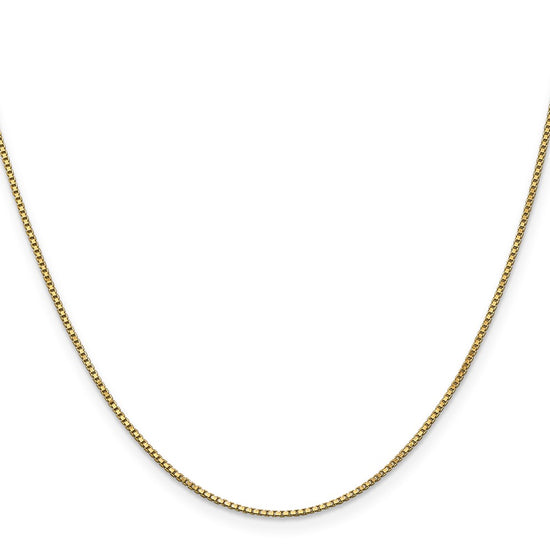 Gold (10K & 14K) Box Chain — 1 mm