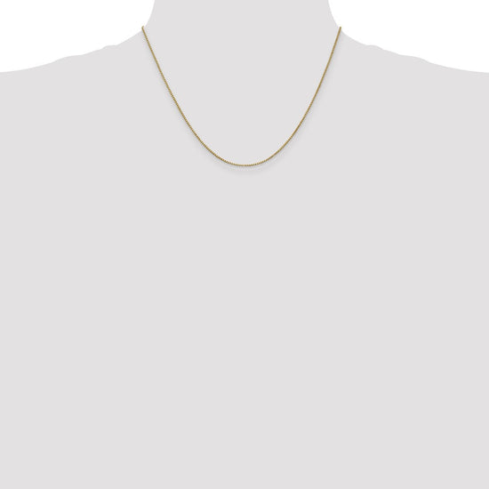 14K 18 inch 1mm Box with Lobster Clasp Chain