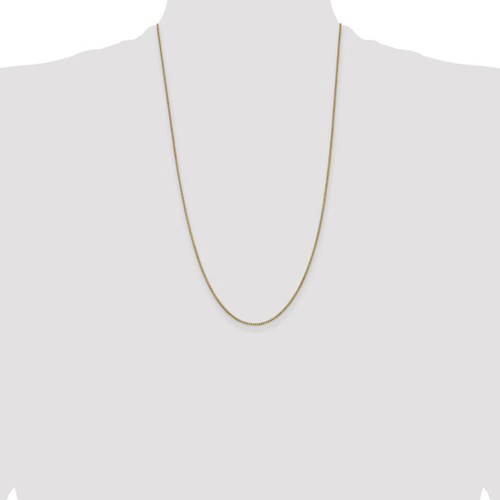 14K 26 inch 1mm Box with Lobster Clasp Chain