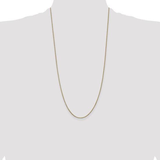 14K 28 inch 1mm Box with Lobster Clasp Chain