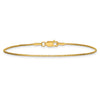 14K 7 inch 1mm Box with Lobster Clasp Bracelet