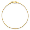14K 8 inch 1mm Box with Lobster Clasp Bracelet
