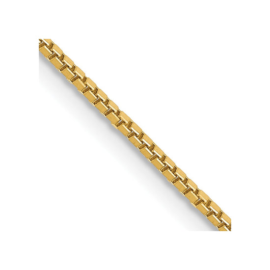 Gold (10K & 14K) Box Chain — 1 mm