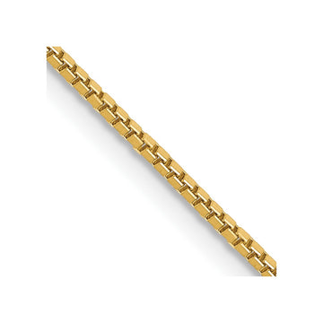 14K 28 inch 1mm Box with Lobster Clasp Chain
