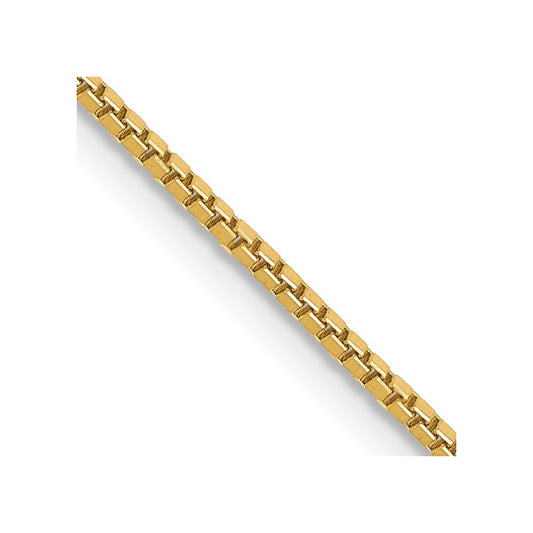14K 26 inch 1mm Box with Lobster Clasp Chain