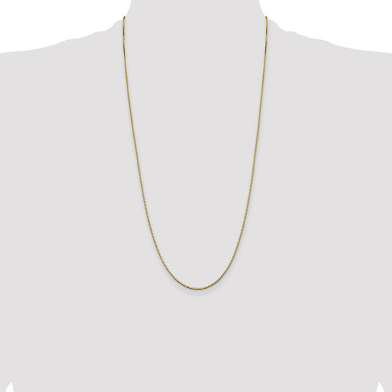 14K 28 inch 1.05mm Box with Lobster Clasp Chain