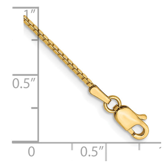 Gold (10K & 14K) Box Chain — 1.05 mm