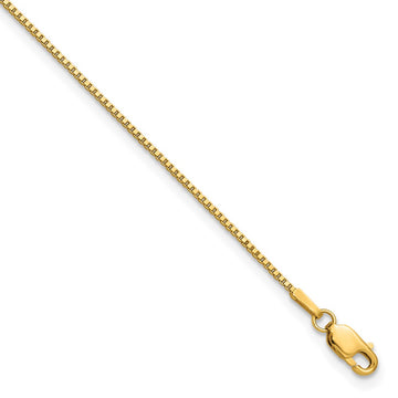 Gold (10K & 14K) Box Chain — 1.05 mm