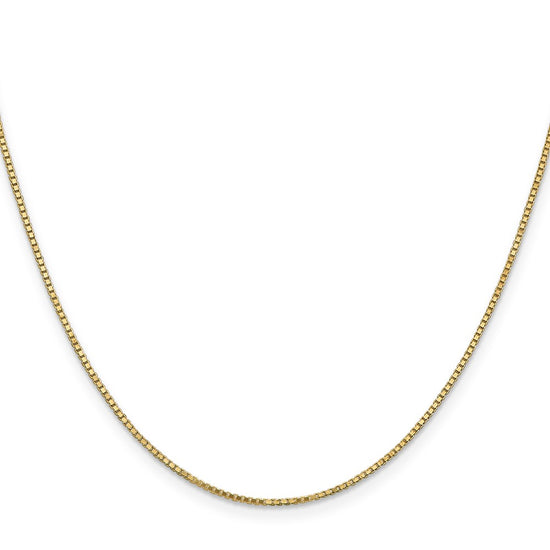 Gold (10K & 14K) Box Chain — 1.1 mm