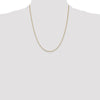 14K 22 inch 1.1mm Box with Lobster Clasp Chain