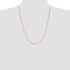 14K 24 inch 1.1mm Box with Lobster Clasp Chain