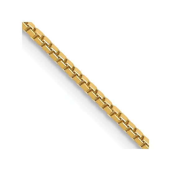 Gold (10K & 14K) Box Chain — 1.1 mm