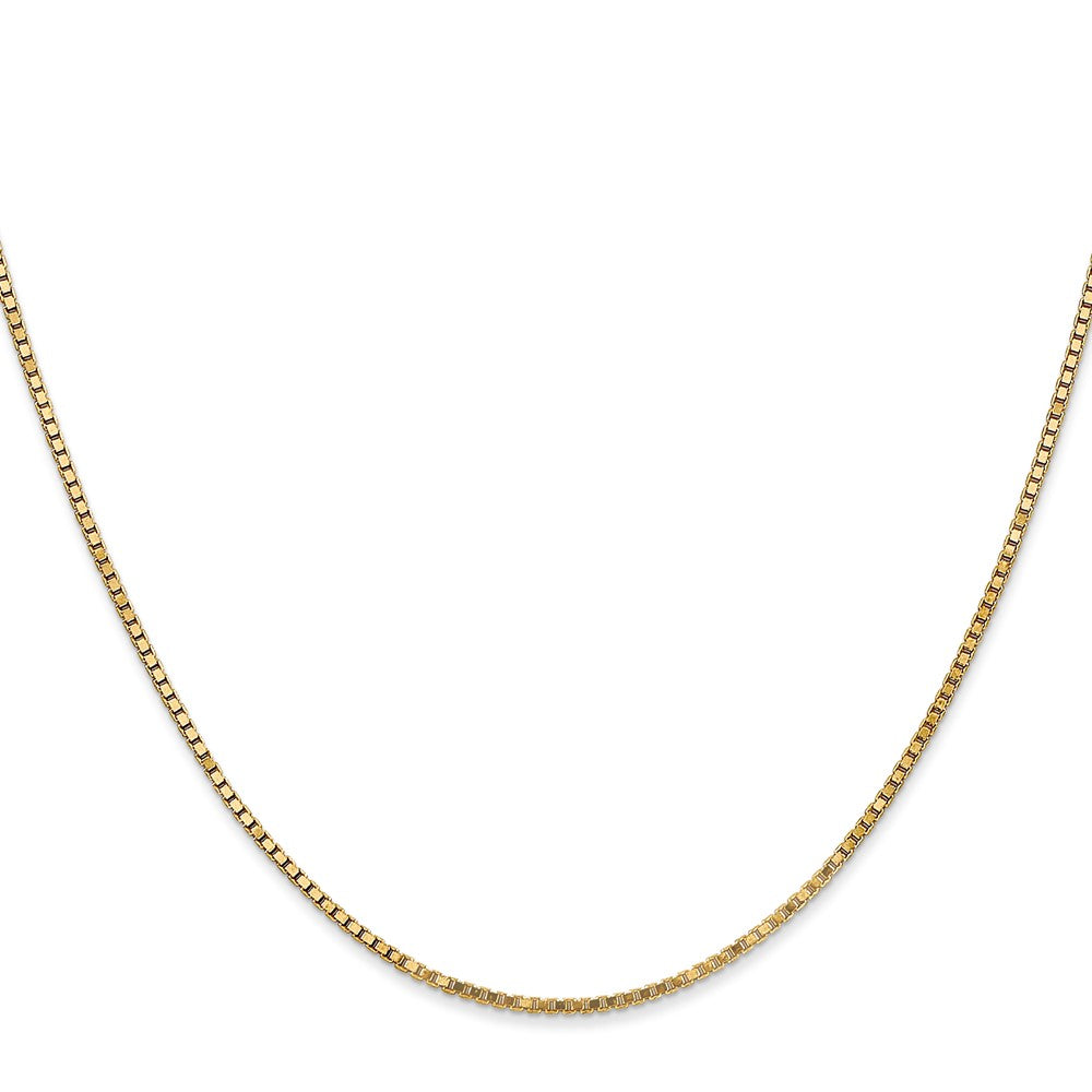 Gold (10K & 14K) Box Chain — 1.3 mm