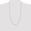 14K 28 inch 1.4mm Box with Lobster Clasp Chain