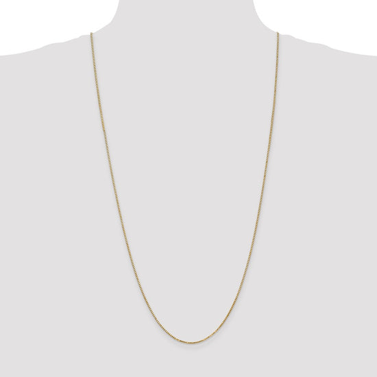 14K 30 inch 1.4mm Box with Lobster Clasp Chain