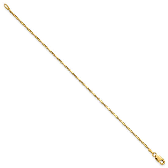 Gold (10K & 14K) Box Chain — 1.3 mm