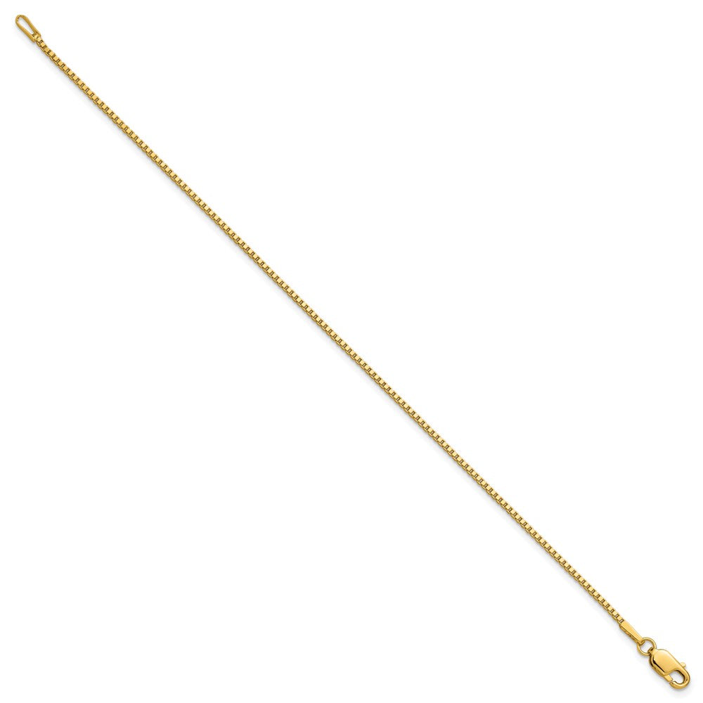Gold (10K & 14K) Box Chain — 1.3 mm