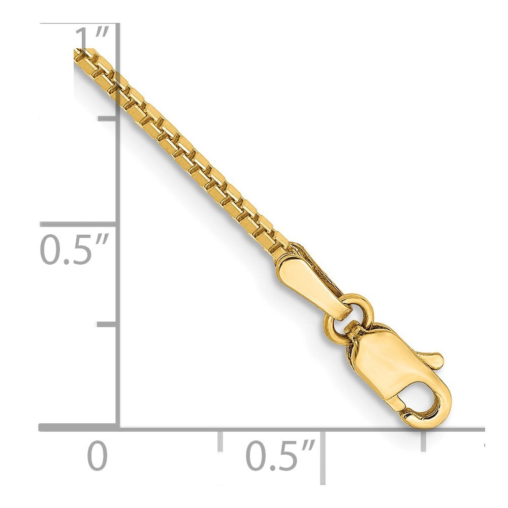 Gold (10K & 14K) Box Chain — 1.3 mm