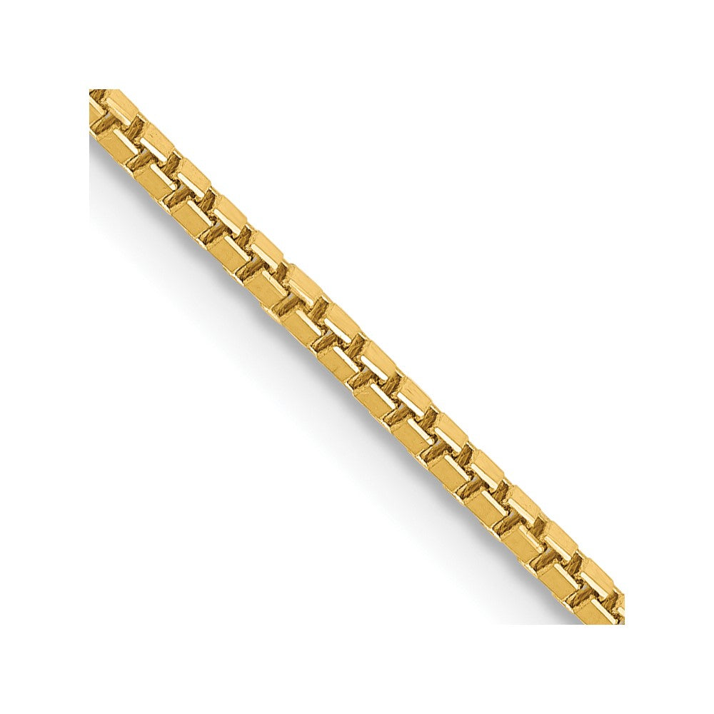 Gold (10K & 14K) Box Chain — 1.3 mm