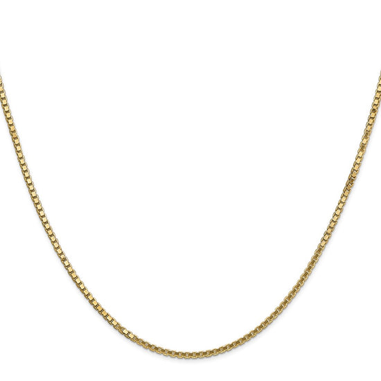 Gold (10K & 14K) Box Chain — 1.5 mm