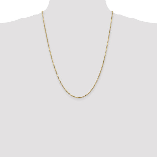 14K 24 inch 1.5mm Box with Lobster Clasp Chain