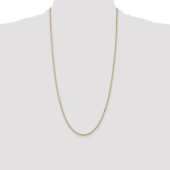 14K 28 inch 1.5mm Box with Lobster Clasp Chain