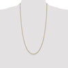 14K 28 inch 1.5mm Box with Lobster Clasp Chain