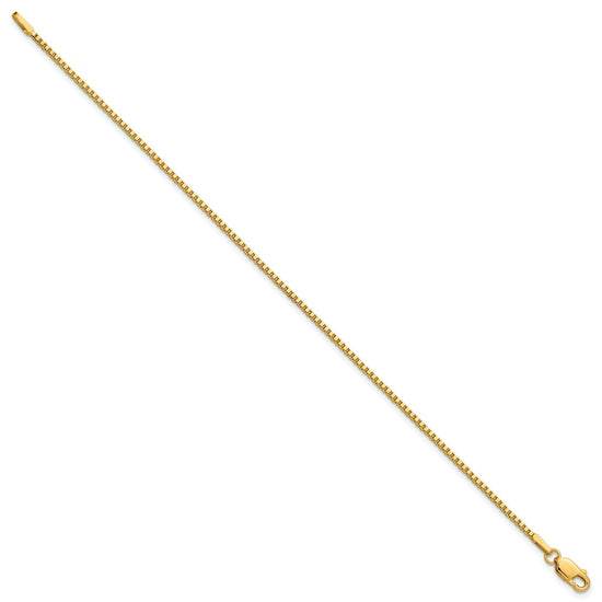 Gold (10K & 14K) Box Chain — 1.5 mm