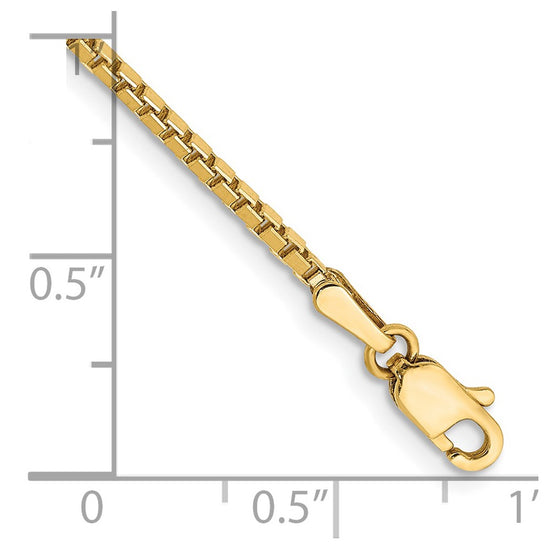 Gold (10K & 14K) Box Chain — 1.5 mm