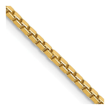 Gold (10K & 14K) Box Chain — 1.5 mm