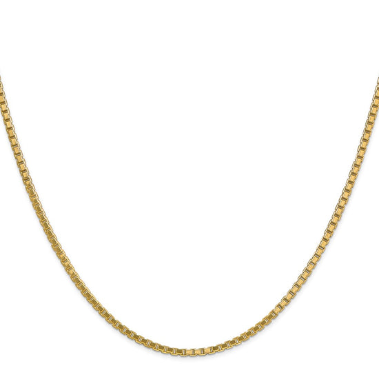 Gold (10K & 14K) Box Chain — 1.9 mm